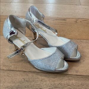 Silver Glitter Women's Heels